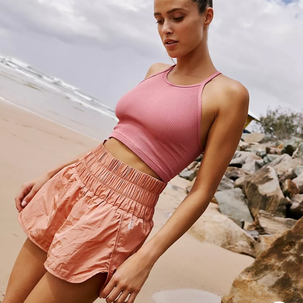 Free people high waisted shorts with pocket